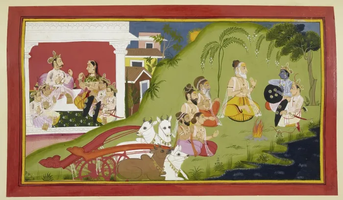 Framed Print : Visvamitra tells a story, 1712. Creator: Unknown Framed Print : Visvamitra tells a story, 1712. Creator: Unknown