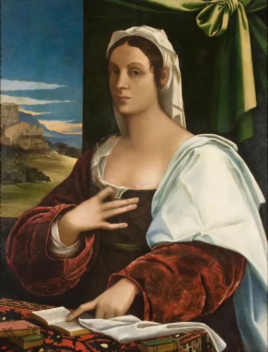 Framed Print : Vittoria Colonna (1490-1547). Artist: Piombo, Sebastiano, del (1485-1547) Framed Print : Vittoria Colonna (1490-1547). Artist: Piombo, Sebastiano, del (1485-1547)