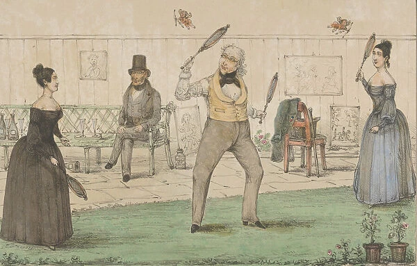 Vive la France, Balancier, Both in 'Tow', ca. 1840. Creator: Alfred E. Baker
