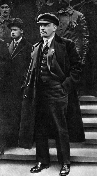 Vladimir Ilich Lenin, Russian Bolshevik leader, Moscow, Russia, 1 May 1919