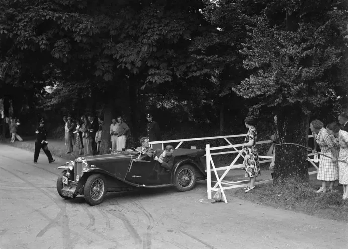 Framed Print : VM Roberts MG Magnette NA, winner of a bronze award at the MCC Torquay Rally, July 1937 Framed Print : VM Roberts MG Magnette NA, winner of a bronze award at the MCC Torquay Rally, July 1937