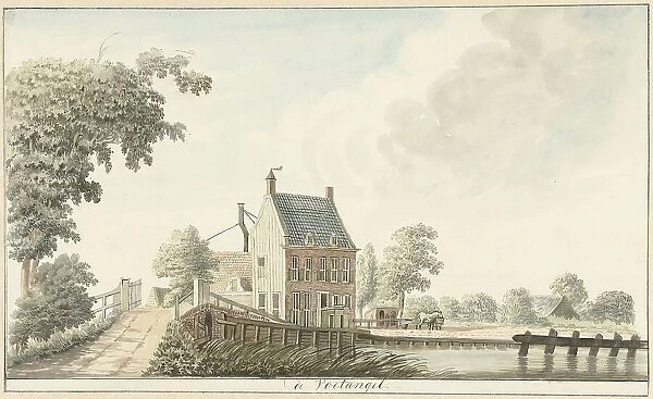 De Voetangel Inn on the Utrecht canal, 1782. Creator: Hendrik Tavenier
