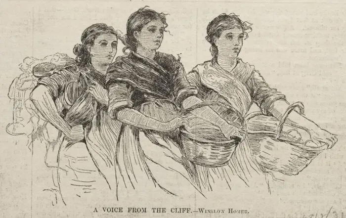 Framed Print : A Voice from the Cliff. Creator: Winslow Homer (American, 1836-1910) Framed Print : A Voice from the Cliff. Creator: Winslow Homer (American, 1836-1910)