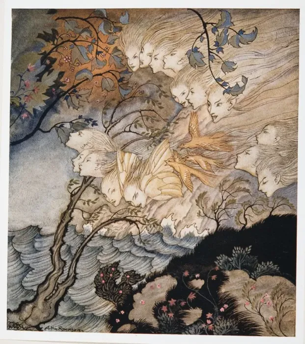 Framed Print : …. And sometime voices, illustration from William Shakespeares The Tempest, 1926 Framed Print : …. And sometime voices, illustration from William Shakespeares The Tempest, 1926