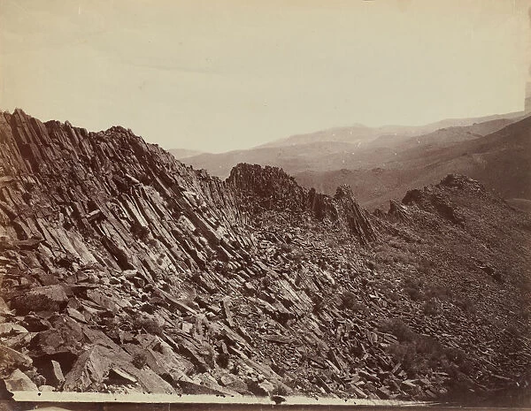 Volcanic Ridge, Trinity Mountains, Nevada, 1867. Creator: Tim O Sullivan