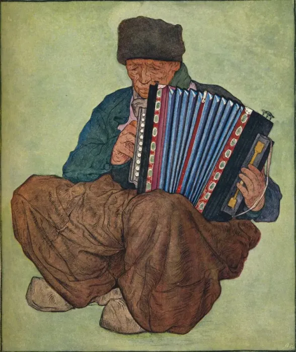 Framed Print : A Volendam Musician, 19th century. Artist: Nicols Wilhelm Jungmann Framed Print : A Volendam Musician, 19th century. Artist: Nicols Wilhelm Jungmann