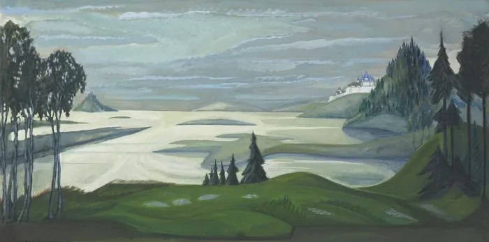 Framed Print : The Volkhov River. Stage design for the opera Sadko by N. Rimsky-Korsakov, 1929-1930 Framed Print : The Volkhov River. Stage design for the opera Sadko by N. Rimsky-Korsakov, 1929-1930