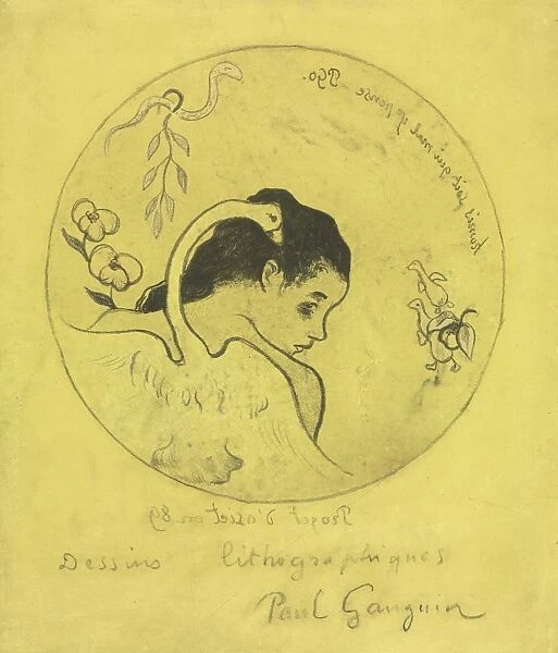 Volpini Suite: Design for a Plate: Leda and the Swan (Projet dAssiette: Leda et le Cygne)