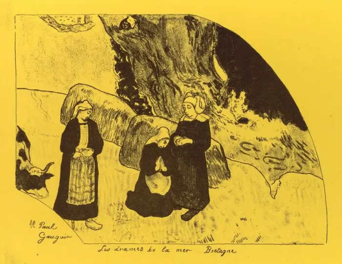 Framed Print : Volpini Suite: Dramas of the Sea: Brittany (Les Drames de la Mer, Bretagne), 1889 Framed Print : Volpini Suite: Dramas of the Sea: Brittany (Les Drames de la Mer, Bretagne), 1889