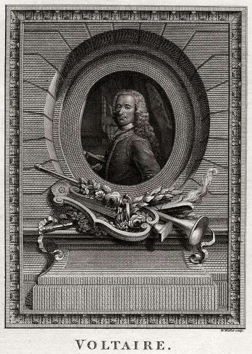 Framed Print : Voltaire, 1774. Artist: W Walker Framed Print : Voltaire, 1774. Artist: W Walker