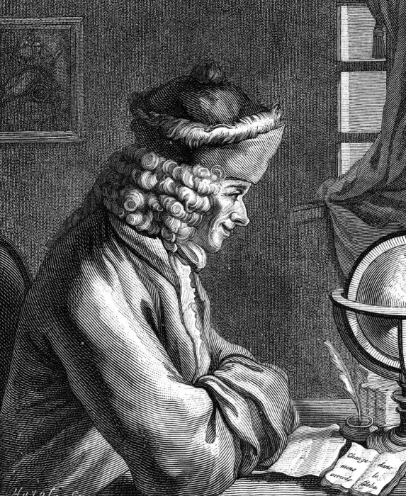 Framed Print : Voltaire, 18th century French author, playwright, satirist and man of letters Framed Print : Voltaire, 18th century French author, playwright, satirist and man of letters