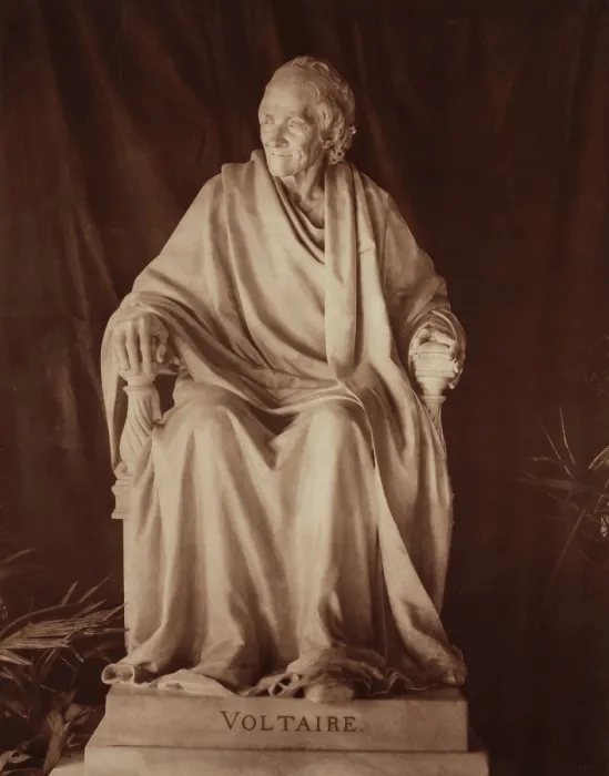 Framed Print : Voltaire by Jean-Antoine Houdon, between 1867 and 1870. Creators: Adolphe Braun, Jean-Antoine Houdon Framed Print : Voltaire by Jean-Antoine Houdon, between 1867 and 1870. Creators: Adolphe Braun, Jean-Antoine Houdon
