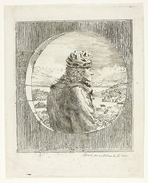 Voltaire Seen in Profile, n. d. Creator: Jean Huber