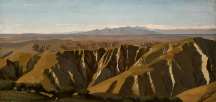 Framed Print : Volterra, 1860. Creator: Elihu Vedder Framed Print : Volterra, 1860. Creator: Elihu Vedder