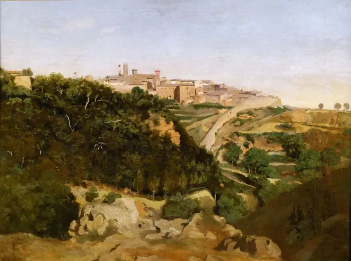 Framed Print : Volterra. Artist: Corot, Jean-Baptiste Camille (1796-1875) Framed Print : Volterra. Artist: Corot, Jean-Baptiste Camille (1796-1875)