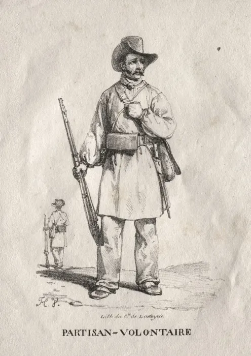 Framed Print : Voluntary Partisan, 1822. Creator: Horace Vernet (French, 1789-1863) Framed Print : Voluntary Partisan, 1822. Creator: Horace Vernet (French, 1789-1863)