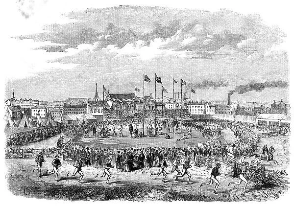 Volunteer games at Liverpool, 1862. Creator: Unknown