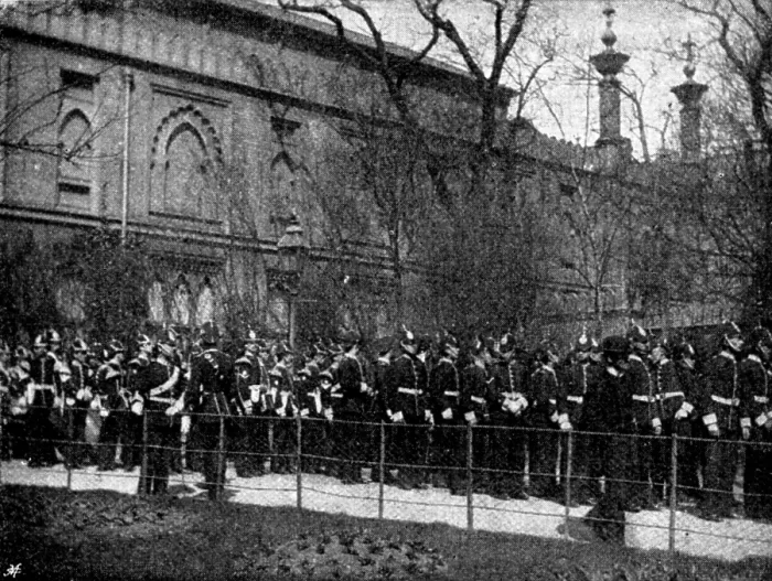 Framed Print : The Volunteer Manoeuvres at Brighton: Church Parade at the Dome, 1895. Creator: Symmons & Thiele Framed Print : The Volunteer Manoeuvres at Brighton: Church Parade at the Dome, 1895. Creator: Symmons & Thiele
