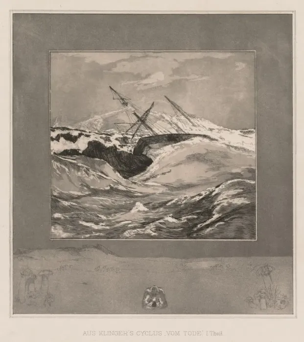 Framed Print : Vom Tode I (Opus II, 1889), No. 3. Creator: Max Klinger (German, 1857-1920) Framed Print : Vom Tode I (Opus II, 1889), No. 3. Creator: Max Klinger (German, 1857-1920)