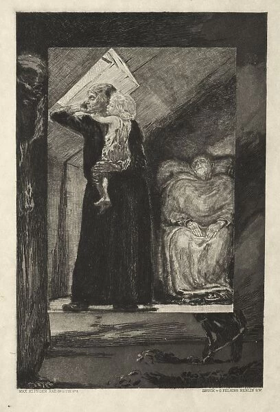 Vom Tode I, (Opus II, 1889) No. 9. Creator: Max Klinger (German, 1857-1920)