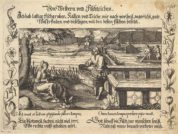 Von Weihern und Fischteichen, illustration from Petrarch