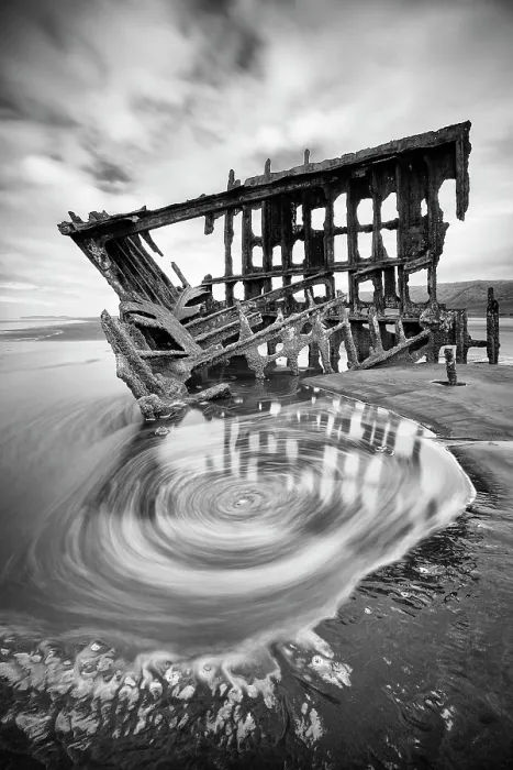 Framed Print : The Vortex of Peter Iredale. Creator: Joshua Johnston Framed Print : The Vortex of Peter Iredale. Creator: Joshua Johnston