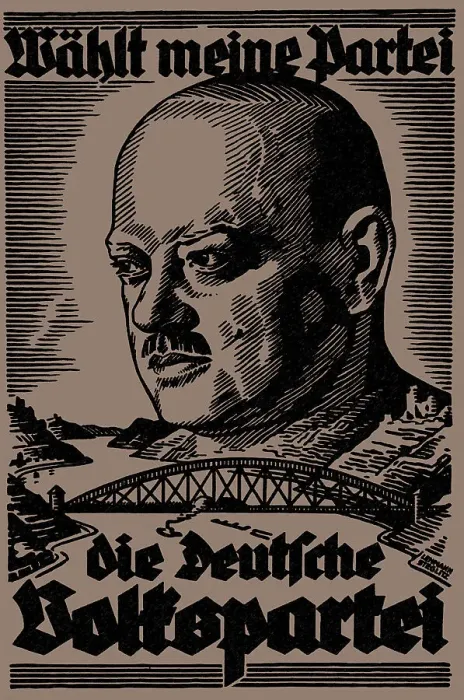 Framed Print : Vote for my party. Election poster of the German People's Party for the Reichstag election, 1930. Creator: Lehmann-Steglitz, Martin (1884-1949) Framed Print : Vote for my party. Election poster of the German People's Party for the Reichstag election, 1930. Creator: Lehmann-Steglitz, Martin (1884-1949)