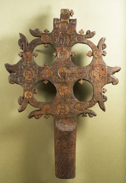Framed Print : Votive cross, 1359. Artist: Fedosov, Yakov (active ca 1359) Framed Print : Votive cross, 1359. Artist: Fedosov, Yakov (active ca 1359)
