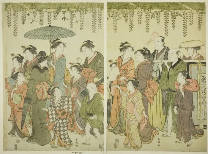 Framed Print : Votive Offering, 1780s. Creator: Katsukawa Shuncho Framed Print : Votive Offering, 1780s. Creator: Katsukawa Shuncho