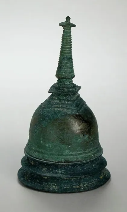 Framed Print : Votive Stupa, 12th-13th century. Creator: Unknown Framed Print : Votive Stupa, 12th-13th century. Creator: Unknown