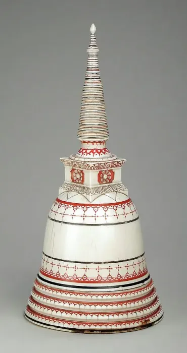 Framed Print : Votive Stupa, 17th-18th century. Creator: Unknown Framed Print : Votive Stupa, 17th-18th century. Creator: Unknown