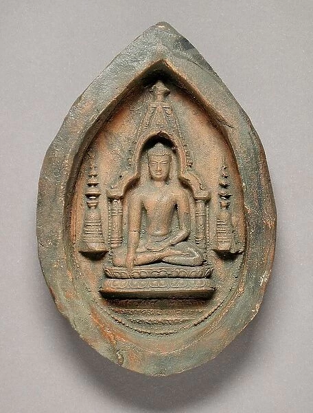 Votive Tablet of Buddha Shakyamuni, between c.1050 and c.1100. Creator: Unknown