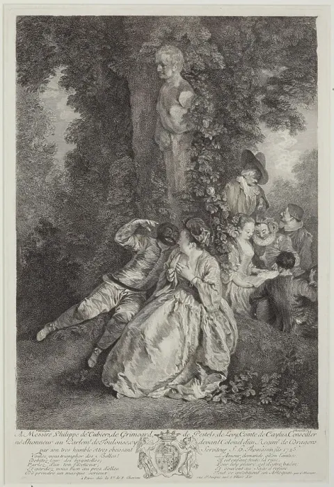 Framed Print : Voulez-vous triompher des belles?... 1725. Creator: Simon Henri Thomassin Framed Print : Voulez-vous triompher des belles?... 1725. Creator: Simon Henri Thomassin
