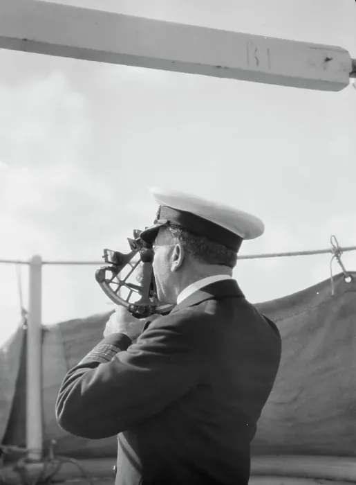 Framed Print : Vourekas, Captain, on his ship, 1929 Creator: Arnold Genthe Framed Print : Vourekas, Captain, on his ship, 1929 Creator: Arnold Genthe
