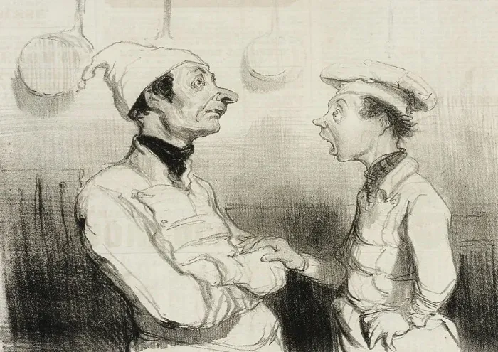 Framed Print : Vous savez bien l'éponge que vous disiez.. 1842. Creator: Honore Daumier Framed Print : Vous savez bien l'éponge que vous disiez.. 1842. Creator: Honore Daumier