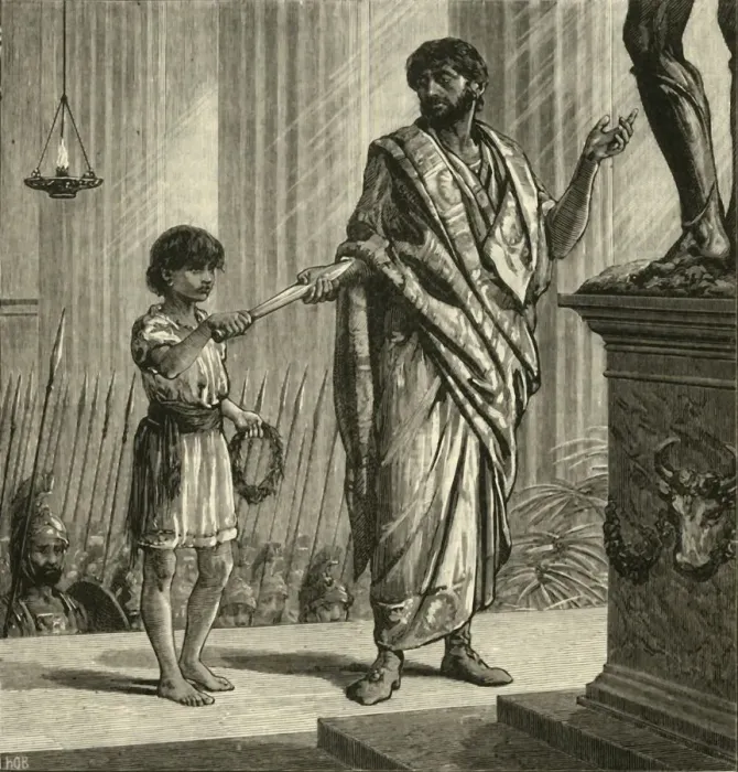 Framed Print : The Vow of Hannibal, 1890. Creator: Unknown Framed Print : The Vow of Hannibal, 1890. Creator: Unknown