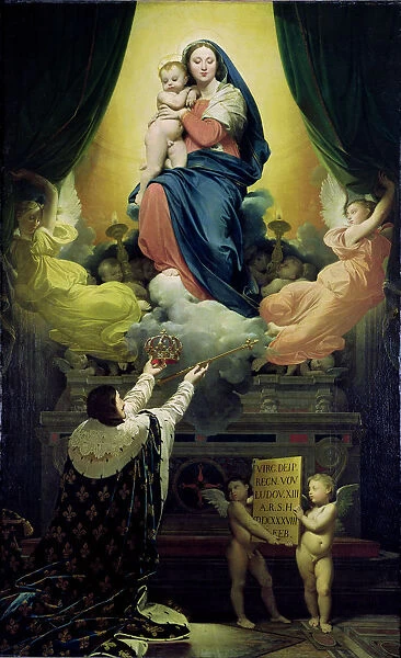 The Vow of Louis XIII. Artist: Ingres, Jean Auguste Dominique (1780-1867)