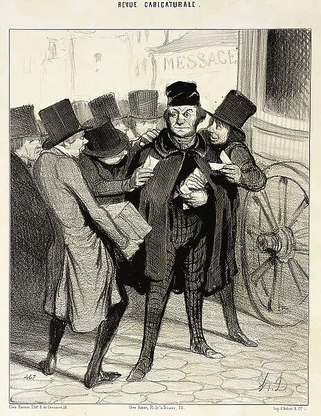 Un Voyage d agrément à Paris, 1843. Creator: Honore Daumier