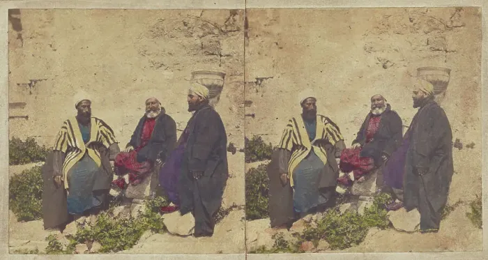Framed Print : Voyage en Orient. Syrie. Cheiks Druses. about 1860. Creator: Unknown Framed Print : Voyage en Orient. Syrie. Cheiks Druses. about 1860. Creator: Unknown