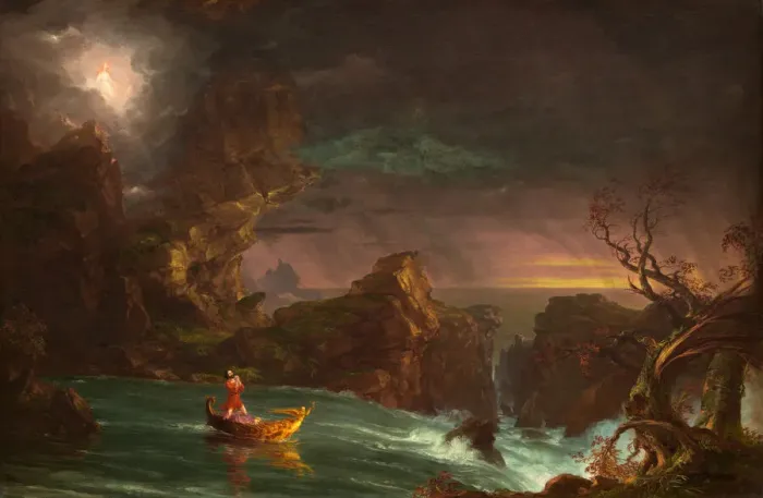 Framed Print : The Voyage of Life: Manhood, 1842. Creator: Thomas Cole Framed Print : The Voyage of Life: Manhood, 1842. Creator: Thomas Cole