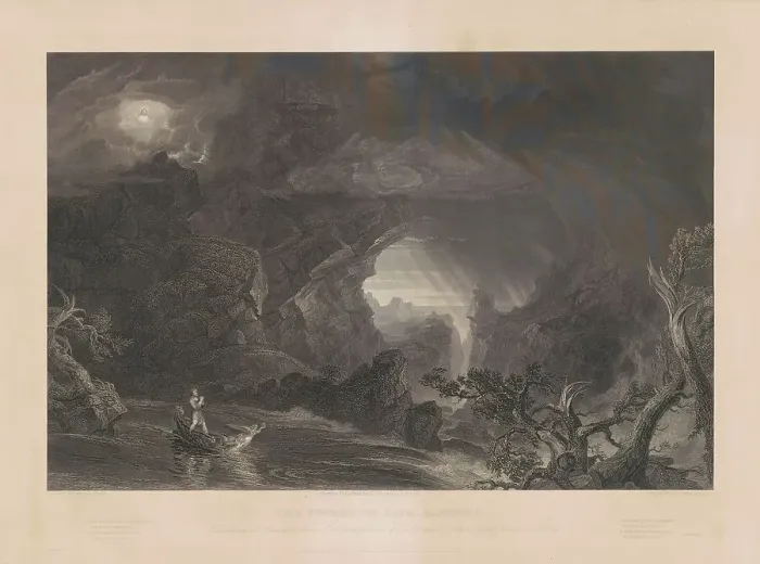 Framed Print : The Voyage of Life: Manhood, c. 1855. Creator: James Smillie Framed Print : The Voyage of Life: Manhood, c. 1855. Creator: James Smillie