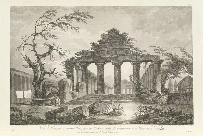 Framed Print : Voyage Pittoresque Ou Description Des Royaumes De Naples Et De Sicile (vol. 3), pub. 1781-1786. Creator: Jean Claude Richard de Saint-Non Framed Print : Voyage Pittoresque Ou Description Des Royaumes De Naples Et De Sicile (vol. 3), pub. 1781-1786. Creator: Jean Claude Richard de Saint-Non