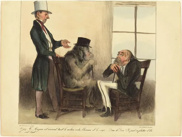 Framed Print : Voyez, Mr. Mayeux, cet animal... 1836. Creator: Honore Daumier Framed Print : Voyez, Mr. Mayeux, cet animal... 1836. Creator: Honore Daumier