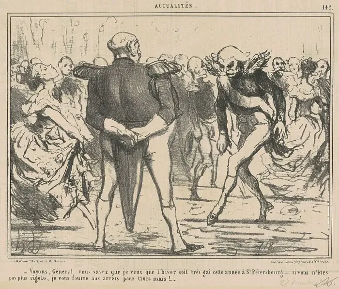 Framed Print : Voyons, genéral... 19th century. Creator: Honore Daumier Framed Print : Voyons, genéral... 19th century. Creator: Honore Daumier