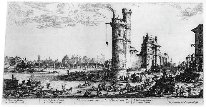 Framed Print : Vue Ancienne de Paris, c1615-1635 (1924). Artist: Jacques Callot Framed Print : Vue Ancienne de Paris, c1615-1635 (1924). Artist: Jacques Callot