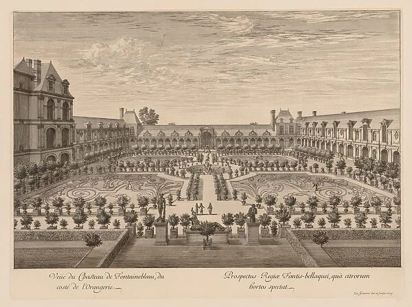 Vue du Chateau de Fontainebleau, du cote de lOrangerie, 1679. Creator