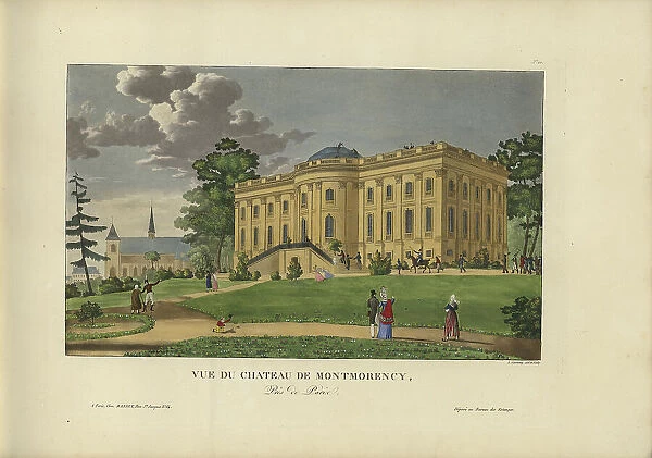 Vue du Château de Montmorency, 1817-1824. Creator: Courvoisier-Voisin, Henri (1757-1830)