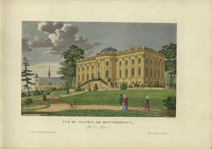 Framed Print : Vue du Château de Montmorency, 1817-1824. Creator: Courvoisier-Voisin, Henri (1757-1830) Framed Print : Vue du Château de Montmorency, 1817-1824. Creator: Courvoisier-Voisin, Henri (1757-1830)