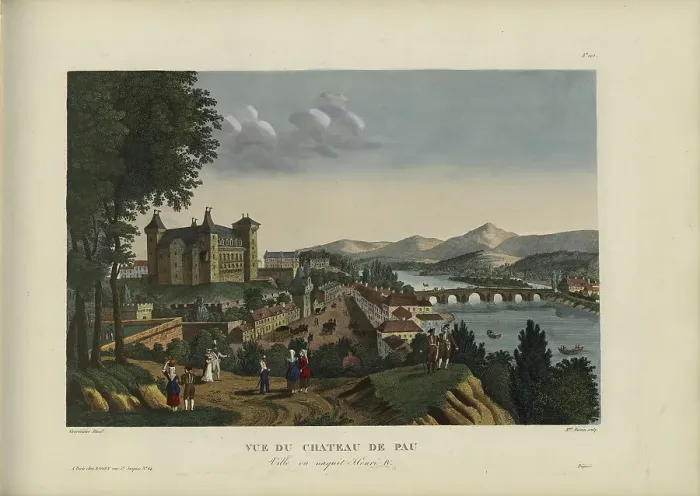 Framed Print : Vue du château de Pau, ville où naquit Henri IV (The Pau Castle, birthplace of Henry IV.), 1817-1824 Creator: Courvoisier-Voisin, Henri (1757-1830) Framed Print : Vue du château de Pau, ville où naquit Henri IV (The Pau Castle, birthplace of Henry IV.), 1817-1824 Creator: Courvoisier-Voisin, Henri (1757-1830)