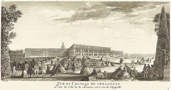 Vue du Chateau de Versailles Prise du Cote dela Terrasse vis a vis la Chapelle. Creator: Jacques Rigaud